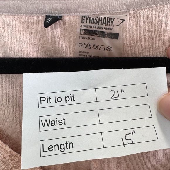 💎 Gymshark Long Sleeve Crop Top Peach - Picture 6 of 7